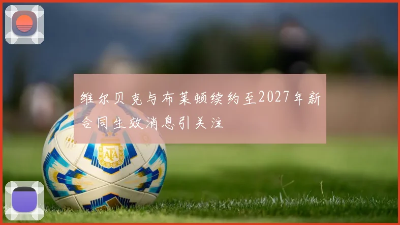维尔贝克与布莱顿续约至2027年新合同生效消息引关注
